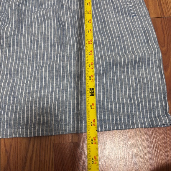 Garnet hill 100% linen ruffle detail dress - Picture 7 of 7